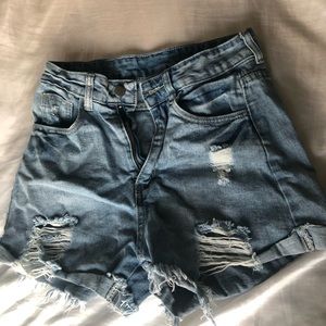 Thrifted perfect quality ripped Jean shorts